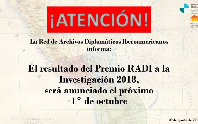 Premio RADI a la Investigación 2018 - Resultados